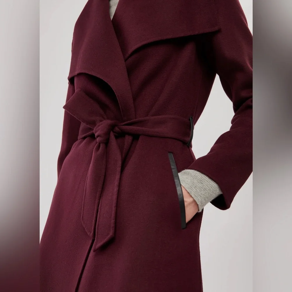 MACKAGE Mai Coat in Wine XS - Picture 3 of 9